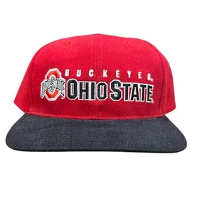 Vintage 90s Ohio State Buckeyes College University Strap Back Hat NWT  - Picture 1 of 6