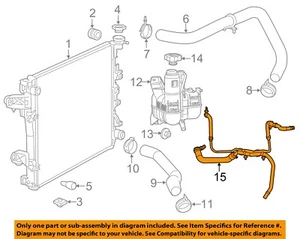 CHRYSLER OEM 14-18 2500 Cooling Radiator Components-Reservoir Hose 68184913AE - Picture 1 of 2