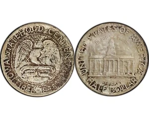 Toned 1946 Iowa Commemorative Half Dollar MS-66 PCGS - Picture 1 of 6