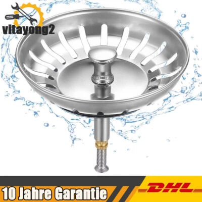 79mm Abflusssieb Siebkörbchen Abflussstopfen Waschbeckenstöpsel Waschbeckensieb - Bild 1 von 4