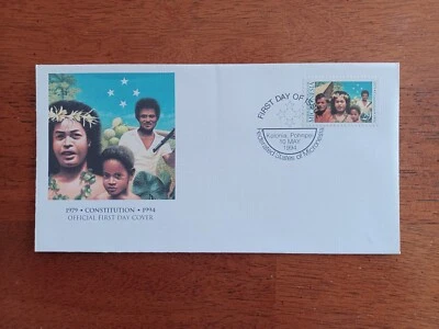 Micronesia #360 1994 Unicover FDC 15 years Constitution Koslow Designer - Image 1 of 2