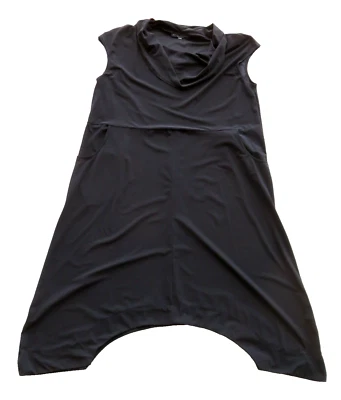 Bryn Walker Jumper Shift A-Line Trapeze Lagenlook Knit Black Midi Dress NWT $298 - Image 1 of 4