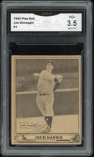 1940 Play Ball Baseball #1 Joe DiMaggio GMA 3.5