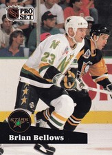 1991-92 Pro Set French #109 Brian Bellows Minnesota North Stars