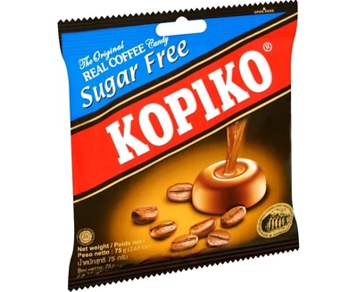 20 pack Kopiko Sugar Free Coffee Hard Candy Original Real Delicious Coffee 75g - Image 1 of 4