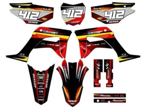 2019-2023 CRF 125 SURGE Red Senge Graphics Kit Compatible with Honda - Picture 1 of 10