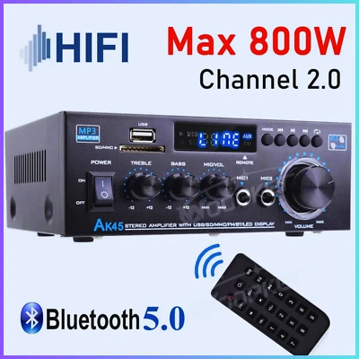 Amplificatore Audio Bluetooth HIFI - Woopker AK45  PROMO - Immagine 1 di 4