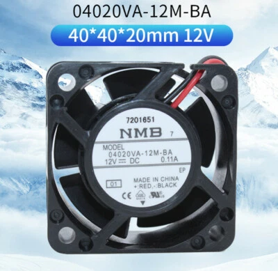 NMB 04020VA-12M-BA 12V 0.11A 4020 4Cm Industrial Control Silent Cooling Fan - Image 1 of 4