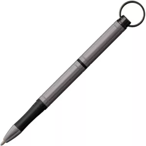 Fisher Space Pen Gray Backpacker Keyring Pen Aluminum With Moonscape Gift Box - Picture 1 of 2