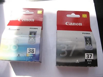 Value Pack PG-37 +CL-38 Canon Original Pixma IP2500 ip1800 MG666 MX-300 310 - Image 1 of 4