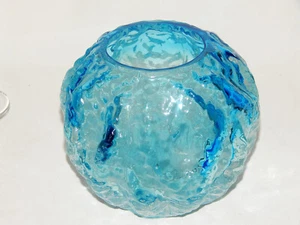 Vase Kugelform hellblau Ingrid Glashütte - Picture 1 of 6