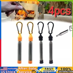 4X Bellowing Tool for Starting Fire Stainless Steel Camping Fire Blower Pipe US - Picture 1 of 8