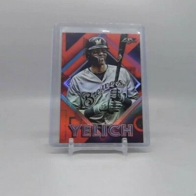 Christian Yelich 2020 Topps Fire Flame Parallel card #198! Milwaukee Brewers! - Image 1 of 2