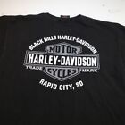 HARLEY-DAVIDSON MOTORCYCLES RAPID CITY SOUTH DAKOTA BIKER TEE T SHIRT Mens M 