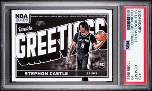 2024 2024-25 Panini NBA Hoops Stephon Castle ROOKIE GREETINGS RC, PSA 10 POP 2 - Bild 1 von 4