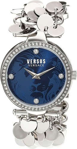 Versus Versace SGW130016 Orologio Donna 'Luci di Parigi' Cristalli Swarovski Blu