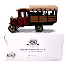 Dept 56 POINSETTIA DELIVERY TRUCK Heritage Village Collection #59000 Box and Tag