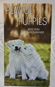 Planificador de 2 años Playful Puppies 2025-2026 - Imagen 1 de 3