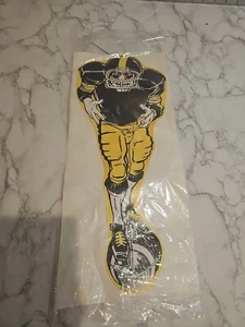 Vintage 80s Steelers Super Stick-On Football Player Cam Troy Creations NFL Fan - Picture 1 of 2