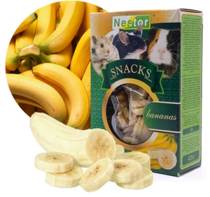 Nestor Snacks Rodents and Rabbit Hamster Degu Guinea Pig Food Treats Bananas 45g - Picture 1 of 5