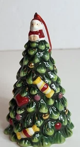 Spode Cerámica Árbol de Navidad Adorno 3.75" Papá Noel Topper Excelente Estado - Imagen 1 de 7