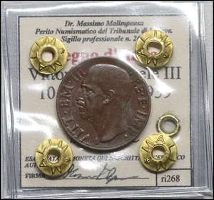 Regno d'italia 10 Centesimi 1939 SPL\FDC Vittorio Emanuele III monete italiane - Foto 1 di 4