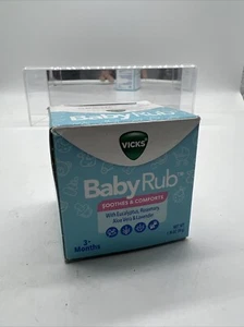 Vicks BabyRub  Soothing Rub for Baby 3 Months + Vapo 1.76 oz (50g) COMBINESHIP - Picture 1 of 4