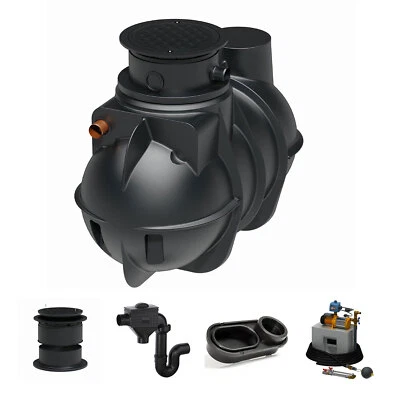 Florantia Erdtank 2000 Liter Komfort IV - Regenwassertank Set mit Hauswasserwerk - Bild 1 von 4