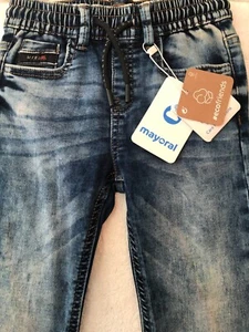Mayoral Boys Distressed Jeans Size 5 NWT - Picture 1 of 4