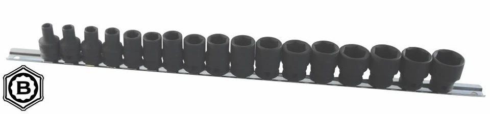 Britool Hallmark MHMPSET17 3/8" Drive Impact Socket Set 6 - 22mm