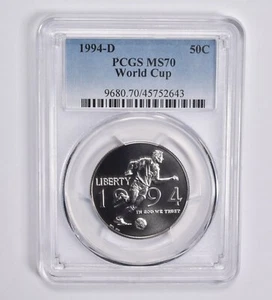 MS70 1994-D World Cup Commemorative Half Dollar PCGS - Picture 1 of 5