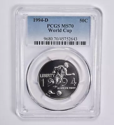 MS70 1994-D World Cup Commemorative Half Dollar PCGS - Image 1 of 4