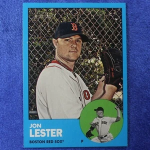 2012 Topps Heritage Card #76: Jon Lester (BLUE BORDER) (THV-1) - Picture 1 of 1