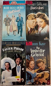 4 VHS Musical Set Babes in Arms The Inspector General Easter Parade High Society - Foto 1 di 3