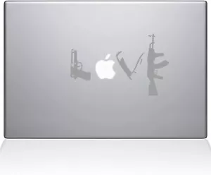The Decal Guru Love and War MacBook Decal Vinyl Sticker - 13" MacBook Pro Silver - Picture 1 of 1