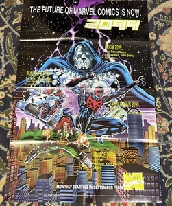 Vintage Marvel Comics 2099 Promo Poster: Doom, Spider-Man, (1992) 22" x 32" - Picture 1 of 4