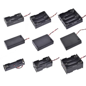 Battery Holders Case Enclosed Box/On Off Switches Wire 1 2 3 4 6 8 10x AA AAA - Picture 1 of 41