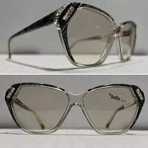 Vintage Eyeglasses ‘Lady D’ Frame By Defilé Made in Italy 52-18-140MM NOS - Picture 1 of 13