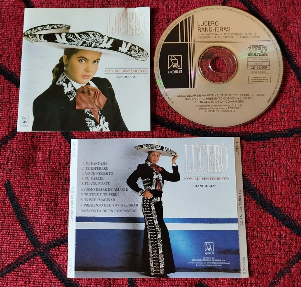 LUCERO ** Con Mi Sentimiento " Rancheras " ** 1991 SPAIN CD - Image 1 of 1