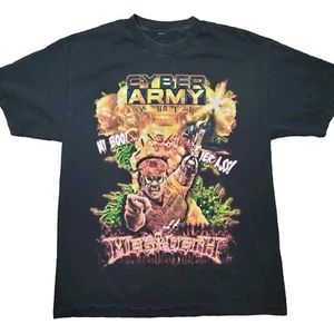 Megadeth Cyber Army 2011 My Boot...Your Ass! Large Print T-shirt Size L - Picture 1 of 7