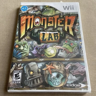 Monster Lab (Nintendo Wii 2008 NEW CIB) Experiment Build Quest Create Combat + - Image 1 of 4