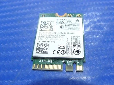 Dell Latitude E5450 14" Genuine WIFI Wireless Bluetooth Card K57GX 7265NGW ER* - Image 1 of 4