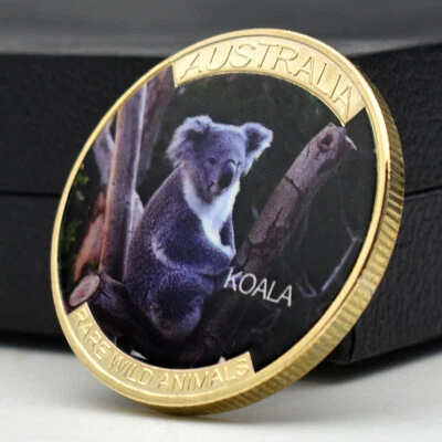 考拉金属工艺品装饰澳大利亚稀有动物金币收藏奖章 — 第 1/4 张图片