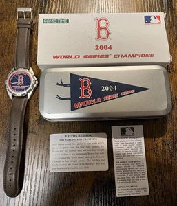 Game Time Boston Red Sox Watch 2004 World Series Champions Model F938061 - Picture 1 of 5