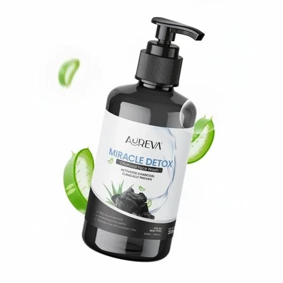 Activated Charcoal Face Wash 200ml Deep Clean Detox Cleanser for Men & Women - Image 1 of 4