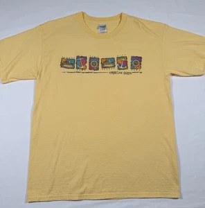 American Queen Grafik T-Shirt Gelb Gildan Ultra Baumwolle Unisex L - Bild 1 von 6
