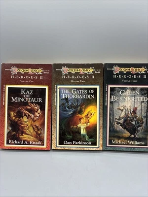 DRAGONLANCE Heroes II Trilogy 1990 All 1st Edition, 1st Printing Vol 1-3 PB Foto 1 de 4