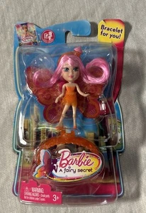 Barbie Una Fata Segreta Mini B.~Bambola Mini Fata dai Capelli Rosa~NRFB~2010 Mattel - Foto 1 di 4