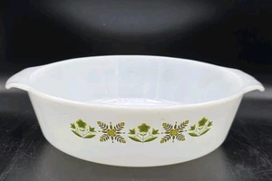 Vintage Anchor Hocking Fire King Wiesengrün 70er Jahre 2qt Auflaufform Schüssel - Bild 1 von 6