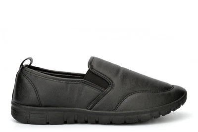 Scarpe decolte donna comode scarpe da lavoro donna sneakers memory foam casual nere - Immagine 1 di 4